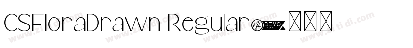 CSFloraDrawn Regular字体转换